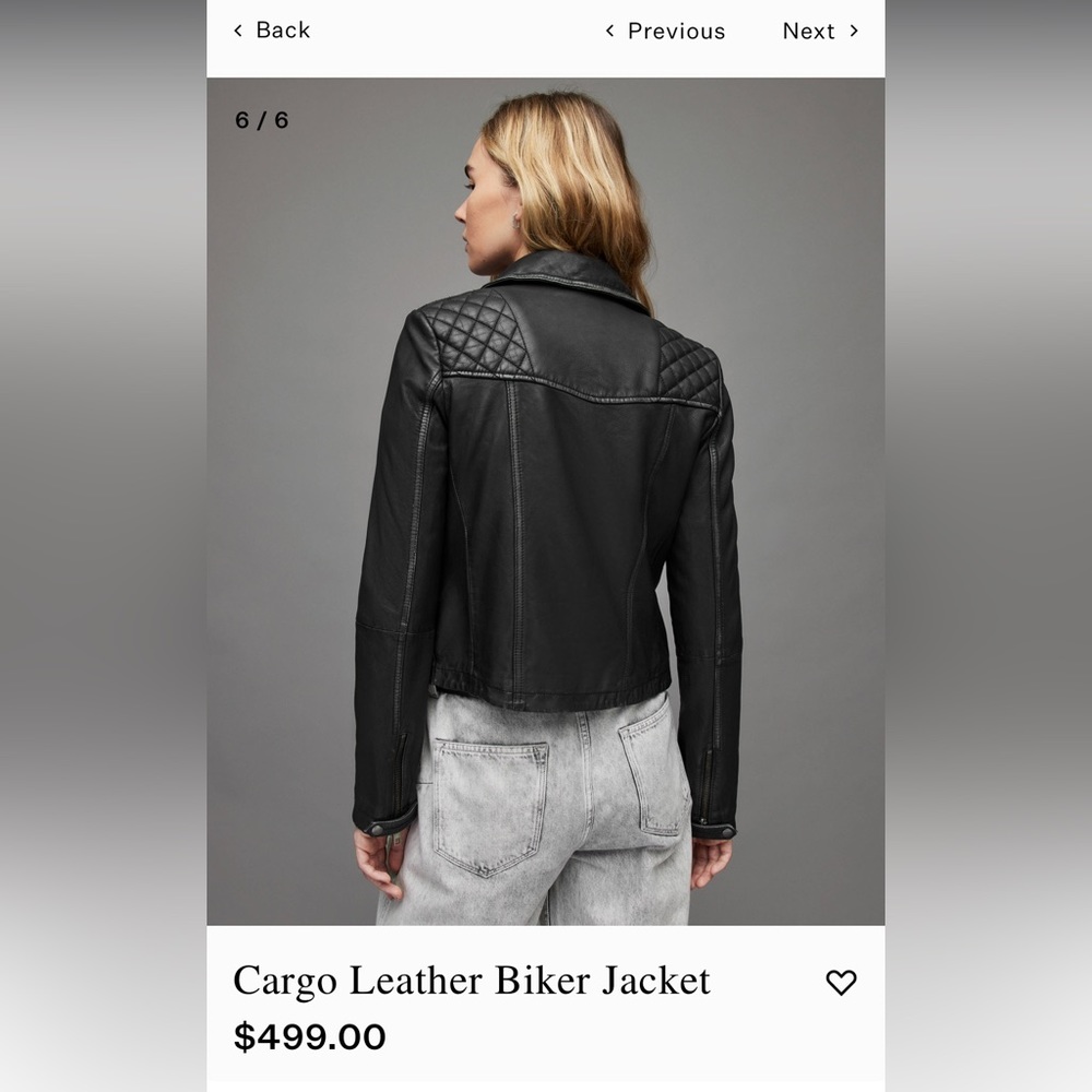 Leather Biker Jacket - Picture 5 of 17